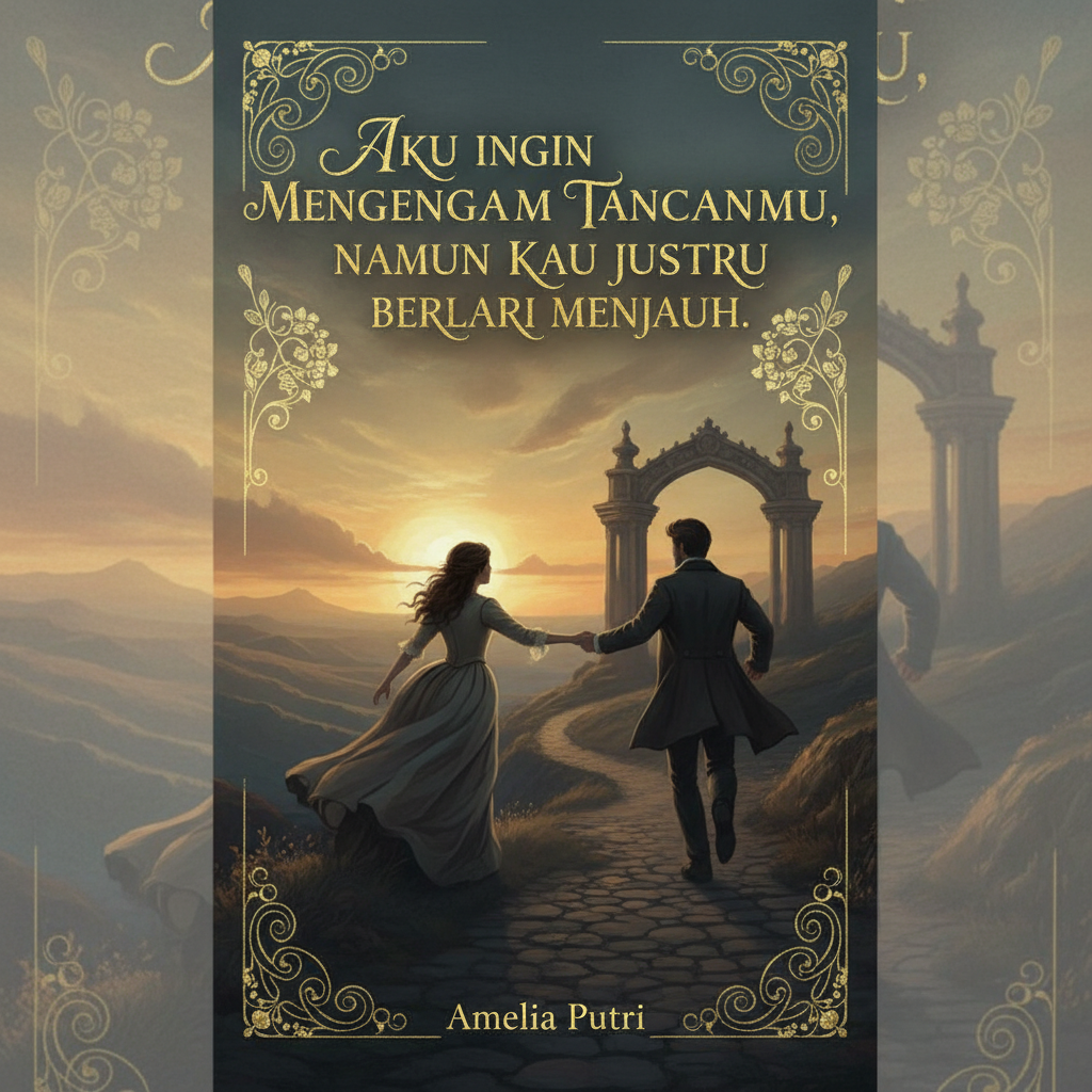 Aku ingin menggenggam tanganmu, namun kau justru berlari menjauh.