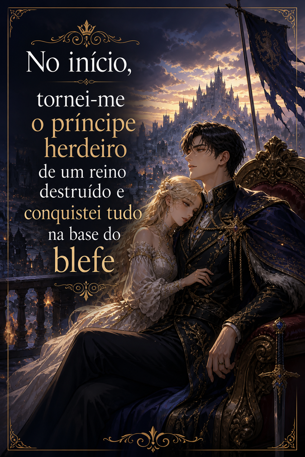 No início, tornei-me o príncipe herdeiro de um reino destruído e conquistei tudo na base do blefe